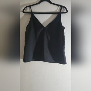 Dynamite Black Silky V-neck Camisole